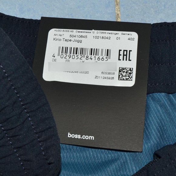 Hugo Boss Mens 'Kirio' Navy Relaxed Fit Drawstring Joggers Pants 30(46 EU) - Picture 6 of 7